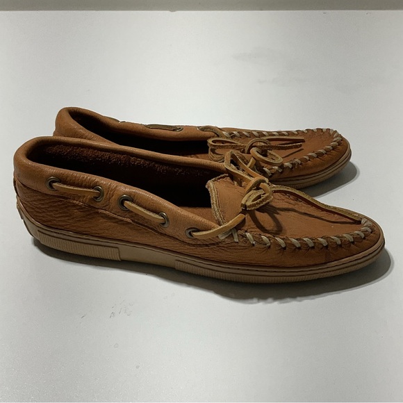 Minnetonka Leather Moccasins Size 6 Vintage - Picture 3 of 7